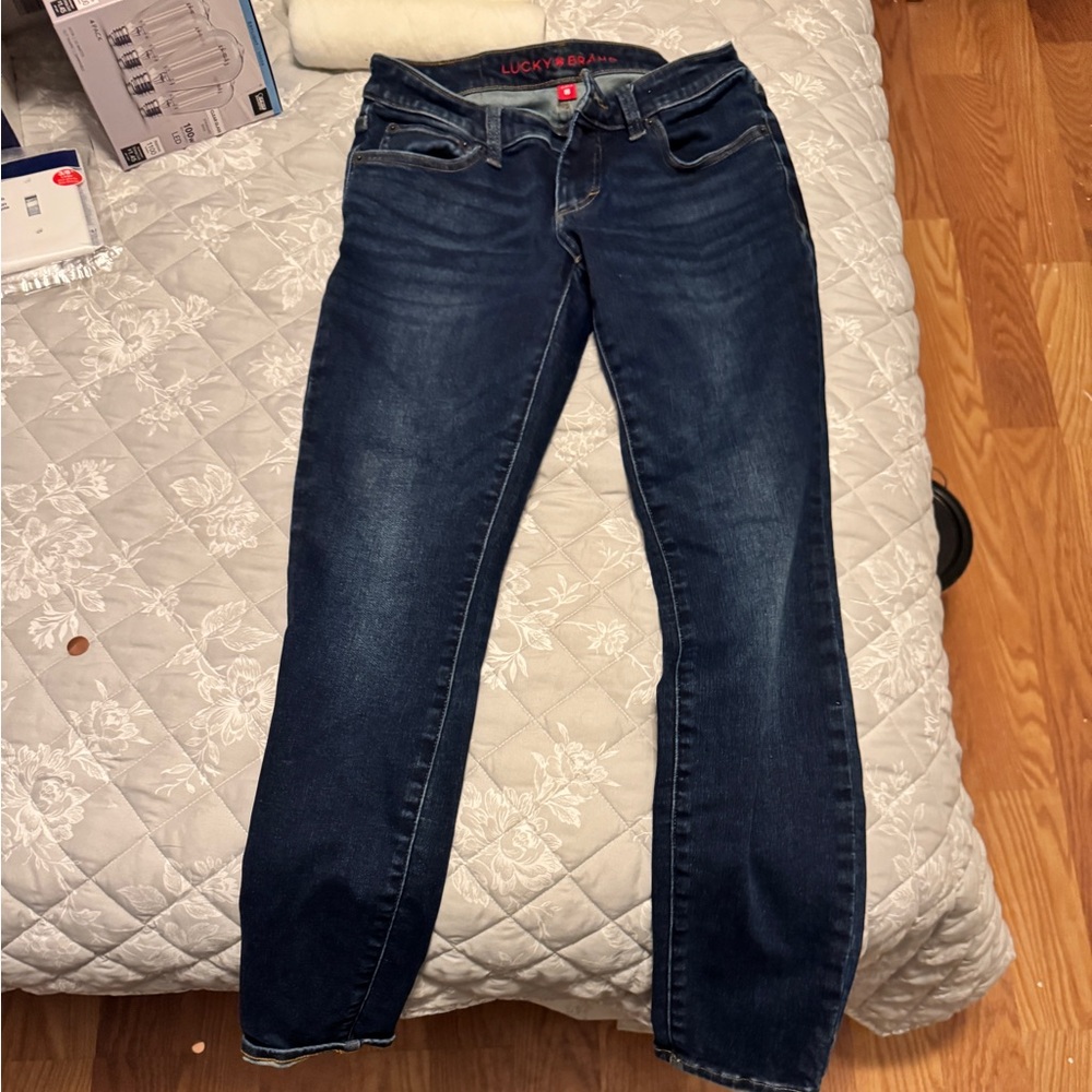 Lucky Brand Dark Blue Straight Leg Jeans